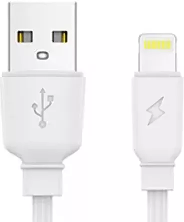 Кабель Jellico A18 USB-A - Lightning 12w 3a 1м cable White - фото 1