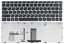 Клавіатура для ноутбуку Lenovo IdeaPad G40-30 G40-45 G40-70 G40-75 Z40-70 Z40-75 Flex 2-14 / підсвітка 25215630 Original чорна