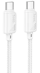 Кабель Hoco X113 Beneficio USB Type-C - Type-C 60w 3a 1м PD cable White - фото Кабель Hoco X113 Beneficio USB Type-C - Type-C 60w 3a 1м PD cable White