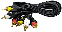 Видеокабель 3RCA x 3RCA 3m 1TOUCH - фото Видеокабель 3RCA x 3RCA 3m 1TOUCH