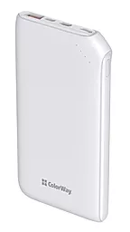 Повербанк ColorWay Soft Touch 10000mAh 18W White (CW-PB100LPE3WT-PD)