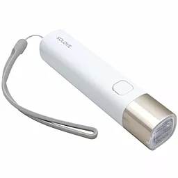 Ліхтарик акумуляторний Xiaomi Solove X3S Portable Flashlight з функцією powerbank 3000 mAh White - фото Ліхтарик акумуляторний Xiaomi Solove X3S Portable Flashlight з функцією powerbank 3000 mAh White