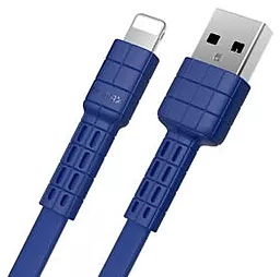 Кабель Remax Armor USB-A - Lightning 12w 2.4a 1м cable Blue (RC-116i) - миниатюра 2 Кабель Remax Armor USB-A - Lightning 12w 2.4a 1м cable Blue (RC-116i) - миниатюра 2