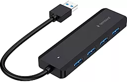 USB хаб Gembird 4-in-1 black (UHB-U3P4P-02) - миниатюра 2