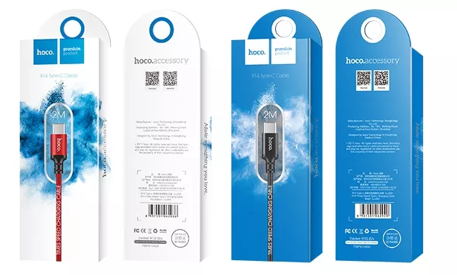 Кабель Hoco X14 Times Speed USB-A - Type-C 12w 2.4a 2м cable Black - фото 9