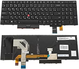 Клавіатура для ноутбуку Lenovo ThinkPad T570, T580 з підсвіткою клавіш Black