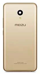 Задняя крышка корпуса Meizu M5 (M611) со стеклом камеры Original Gold