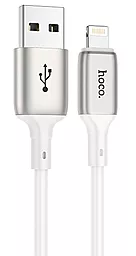Кабель Hoco X66 Howdy USB-A - Lightning 12w 2.4a 1м cable White - фото Кабель Hoco X66 Howdy USB-A - Lightning 12w 2.4a 1м cable White