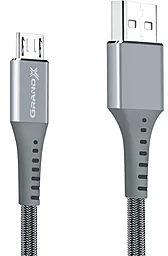 Кабель USB Grand-X 3A micro USB Cable Grey (FM-12G)