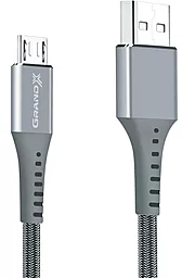 Кабель Grand-X USB-A - micro USB 15w 3a 1.2м cable Grey (FM-12G) - фото Кабель Grand-X USB-A - micro USB 15w 3a 1.2м cable Grey (FM-12G)