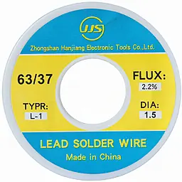 Припой проволочный TCOM (Sn63Pb37flux2.2) 1.5 мм 500 г на катушке - фото Припой проволочный TCOM (Sn63Pb37flux2.2) 1.5 мм 500 г на катушке