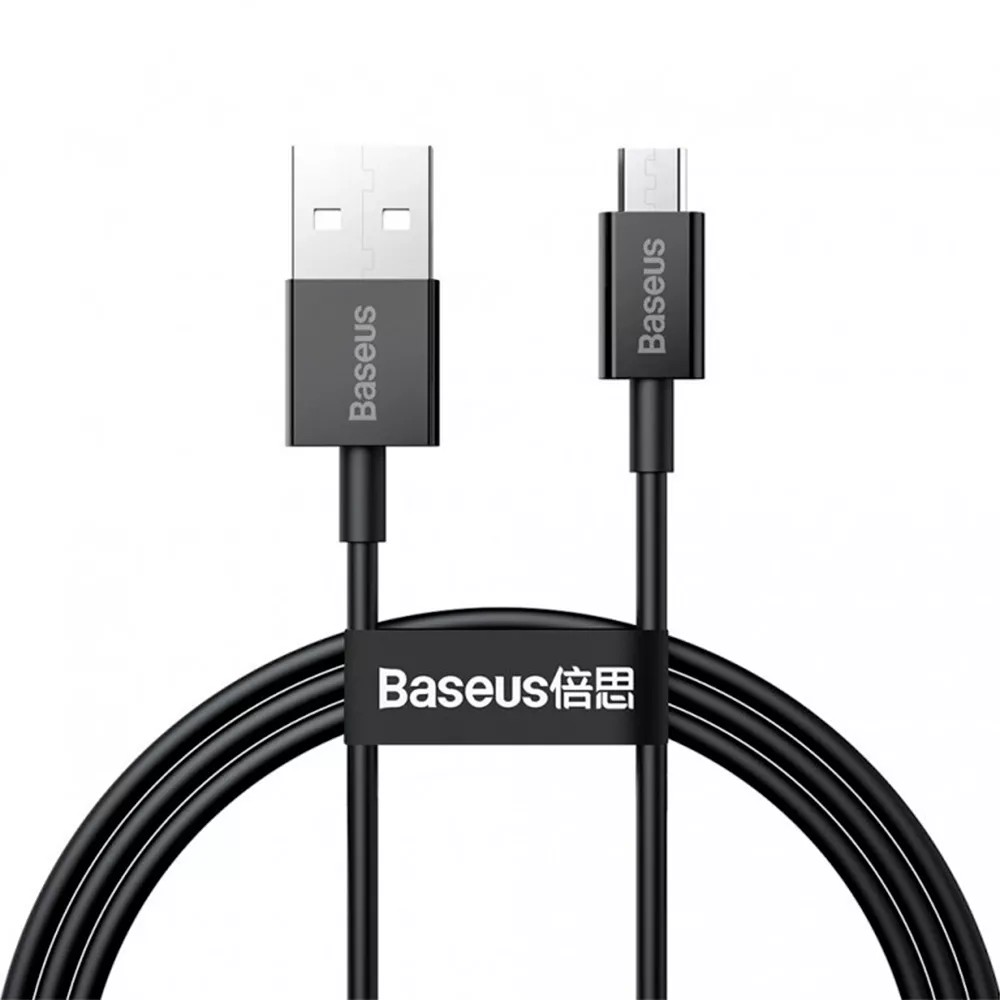 Кабель USB Baseus Superior micro USB Cable Black (CAMYS-01) - фото 1