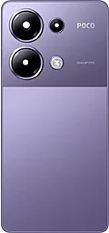 Задняя крышка корпуса Xiaomi Poco M6 Pro со стеклом камеры Original Purple - фото Задняя крышка корпуса Xiaomi Poco M6 Pro со стеклом камеры Original Purple