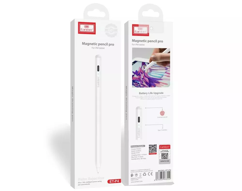 Стилус Earldom Stylus Pen ET-P4 White - фото 2