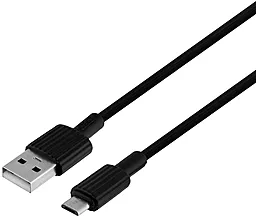 Кабель XO NBP156 USB-A - micro USB 12w 2.4a 1м cable Black - фото Кабель XO NBP156 USB-A - micro USB 12w 2.4a 1м cable Black