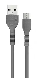 Кабель ACCLAB USB-A - micro USB 12w 2.4a 1.2м cable Black (AL-CBCOLOR-M1BK)