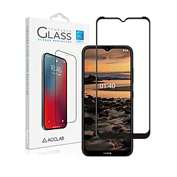Защитное стекло ACCLAB Full Glue для Nokia 1.4 Black (1283126511790)
