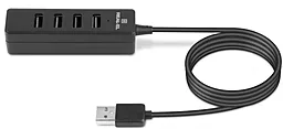 USB-A хаб REAL-EL HQ-174 (EL123110006) Black - мініатюра 3