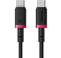 Кабель Baseus Dura Series USB Type-C - Type-C 100w 5a 2м PD cable Black/Red (P10377803U01-03) - фото Кабель Baseus Dura Series USB Type-C - Type-C 100w 5a 2м PD cable Black/Red (P10377803U01-03)