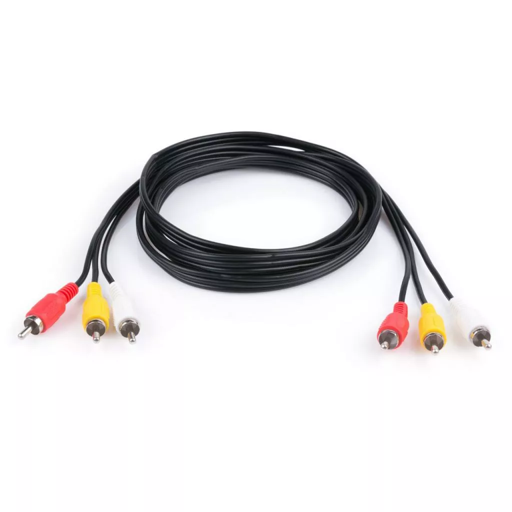 Видеокабель 3RCA to 3RCA 1.8m (RCA02-1.8) Vinga - фото 2