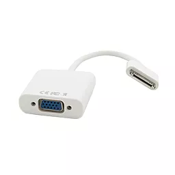 Видеокабель Apple 30-pin - VGA 0.15m (KBA1649) White ExtraDigital