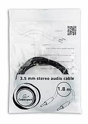 Аудіо кабель Cablexpert AUX mini Jack 3.5mm M/M Cable 1.8 м black (CCAP-444-6) - мініатюра 4
