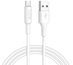 Кабель Hoco X25 Soarer Charged USB-A - micro USB 10w 1м cable White - мініатюра 3