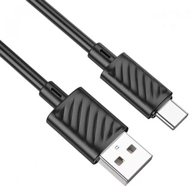 Кабель Hoco X88 Gratified USB-A - Type-C 15w 3a 1м cable Black - фото 4