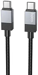 Кабель Hoco X110 USB Type-C - Type-C 60w 3a 1м PD cable Black - фото Кабель Hoco X110 USB Type-C - Type-C 60w 3a 1м PD cable Black