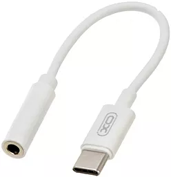 Аудіо-перехідник XO NB-R161 M-F USB Type-C -> 3.5mm White