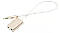 Аудіо розгалужувач Remax RL-S20 Aux minu Jack M/2xF Cable 0.15 м gold (2000700007109)
