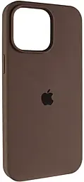Чехол Silicone Case Full для Apple iPhone 14 Pro Max New Brown - фото Чехол Silicone Case Full для Apple iPhone 14 Pro Max New Brown