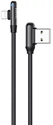 Кабель Hoco U77 Excellent Elbow UUSB-A - Lightning 12w 2.4a 1.2м cable Black