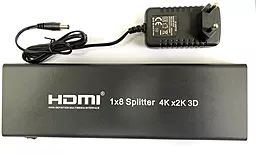 Відео спліттер HDMI 1x8 v1.4 4k 30hz black (7688) Atcom - фото Відео спліттер HDMI 1x8 v1.4 4k 30hz black (7688) Atcom