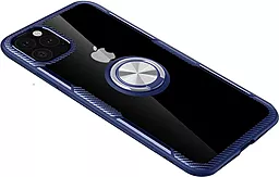 Чехол Deen CrystalRing Apple iPhone 11 Pro Max Clear/Dark Blue