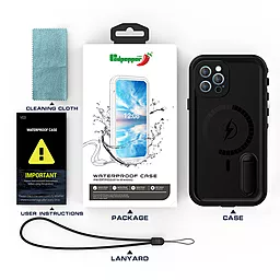 Чохол Shellbox DOT Serial Solid Dropproof And Waterproof Case для Apple iPhone 12 Pro Max Black - мініатюра 3 Чохол Shellbox DOT Serial Solid Dropproof And Waterproof Case для Apple iPhone 12 Pro Max Black - мініатюра 3