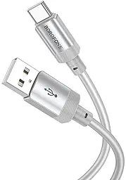 Кабель Borofone BX108 Start USB-A - Type-C cable 15w 3a 1м cable Gray - фото Кабель Borofone BX108 Start USB-A - Type-C cable 15w 3a 1м cable Gray
