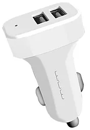 Автомобильное зарядное устройство WUW C70 2.1a 2XUSB-A ports car charger white