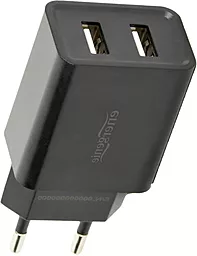 Сетевое зарядное устройство Energenie 2.1a 2xUSB-A ports charger black (EG-U2C2A-03-BK)