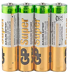 Батарейки GP AAА (LR03) Super Alkaline (24A-S2) 4шт - миниатюра 2 Батарейки GP AAА (LR03) Super Alkaline (24A-S2) 4шт - миниатюра 2