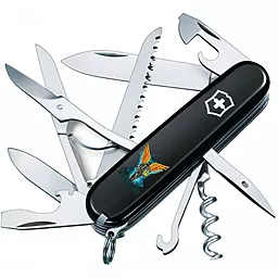 Мультитул Victorinox Huntsman Ukraine (1.3713.3_T1061u) Black Ангел ВСУ - фото Мультитул Victorinox Huntsman Ukraine (1.3713.3_T1061u) Black Ангел ВСУ