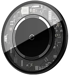 Беспроводное (индукционное) зарядное устройство Baseus Simple Magnetic 15w wireless charger black (wXJK-E02) - фото Беспроводное (индукционное) зарядное устройство Baseus Simple Magnetic 15w wireless charger black (wXJK-E02)