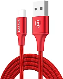 Кабель Baseus Rapid Series USB-A - Type-C 10w 1м cable Red (CATSU-B09) - мініатюра 2 Кабель Baseus Rapid Series USB-A - Type-C 10w 1м cable Red (CATSU-B09) - мініатюра 2
