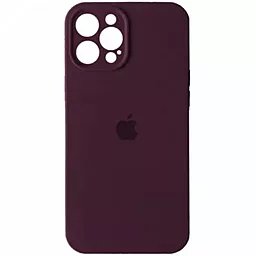Чехол Silicone Case Full Camera для Apple iPhone 15 Pro Max plum