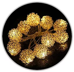 Гірлянда Luca Lighting Золотые шарики, 1.05 м (371874)