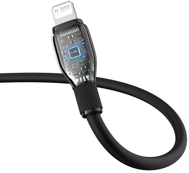 Кабель Baseus Pudding Series USB Type-C - Lightning 20w 3a 2м PD сable Black (P10355701111-01) - фото 5