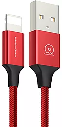 Кабель WUW X86 USB-A - Lightning 12w 2.4a 1м cable Red - фото Кабель WUW X86 USB-A - Lightning 12w 2.4a 1м cable Red
