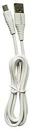 Кабель Grand USB-A - micro USB 12w 2.4a 1м cable White (GC-C01) - фото Кабель Grand USB-A - micro USB 12w 2.4a 1м cable White (GC-C01)