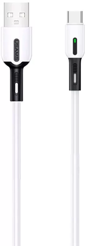 Кабель Usams U51 Silicone USB-A - Type-C 10w 1м cable White - фото 1