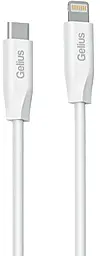 Кабель Gelius One GP-UCN013 USB Type-C - Lightning 27w 3a 1м PD cable white - фото Кабель Gelius One GP-UCN013 USB Type-C - Lightning 27w 3a 1м PD cable white